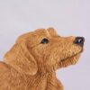 Dachshund pet dog cremation urn figurine, face