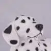 Dalmatian pet dog cremation urn figurine, face
