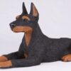 Doberman Pinscher pet dog cremation urn figurine