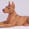 Doberman Pinscher pet dog cremation urn figurine