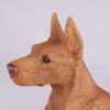 Doberman Pinscher pet dog cremation urn figurine, face