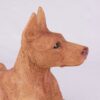 Doberman Pinscher pet dog cremation urn figurine, face