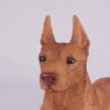 Doberman Pinscher pet dog cremation urn figurine, face