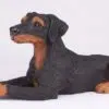 Doberman Pinscher pet dog cremation urn figurine