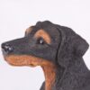 Doberman Pinscher pet dog cremation urn figurine, face