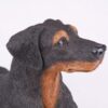 Doberman Pinscher pet dog cremation urn figurine, face