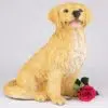 Golden Retriever pet dog cremation urn figurine