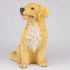 Golden Retriever pet dog cremation urn figurine