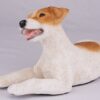 Jack Russell pet dog cremation urn figurine