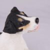 Jack Russell pet dog cremation urn figurine, face