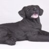 Black Lab Labrador Retriever pet dog cremation urn figurine