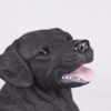 Black Lab Labrador Retriever pet dog cremation urn figurine, face