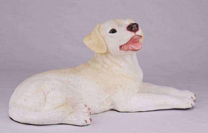 Yellow Lab Labrador Retriever pet dog cremation urn figurine