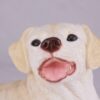 Yellow Lab Labrador Retriever pet dog cremation urn figurine, face