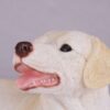 Yellow Lab Labrador Retriever pet dog cremation urn figurine, face