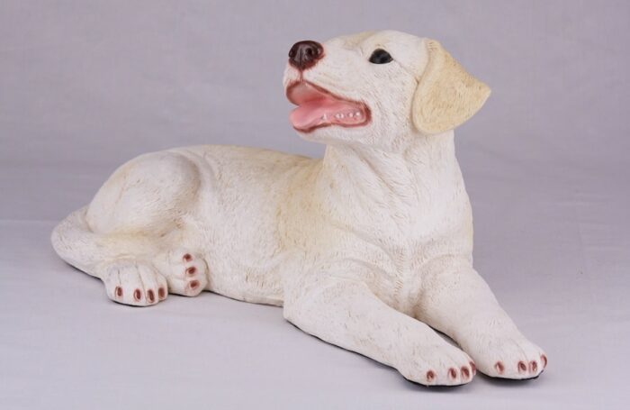 Yellow Lab Labrador Retriever pet dog cremation urn figurine