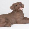 Chocolate Lab Labrador Retriever pet dog cremation urn figurine