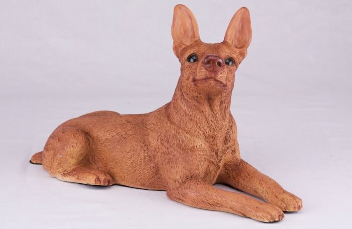 Miniature Pinscher Min Pin pet dog cremation urn figurine