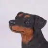 Miniature Pinscher Min Pin pet dog cremation urn figurine, face