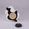 Poodle pet dog cremation urn figurine, bottom