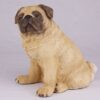 Pug pet dog cremation urn figurine