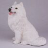 Samoyed pet dog cremation urn figurine