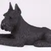 Schnauzer pet dog cremation urn figurine