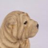 Shar Pei pet dog cremation urn figurine, face