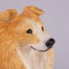 Shetland Sheepdog Sheltie pet dog cremation urn figurine, face