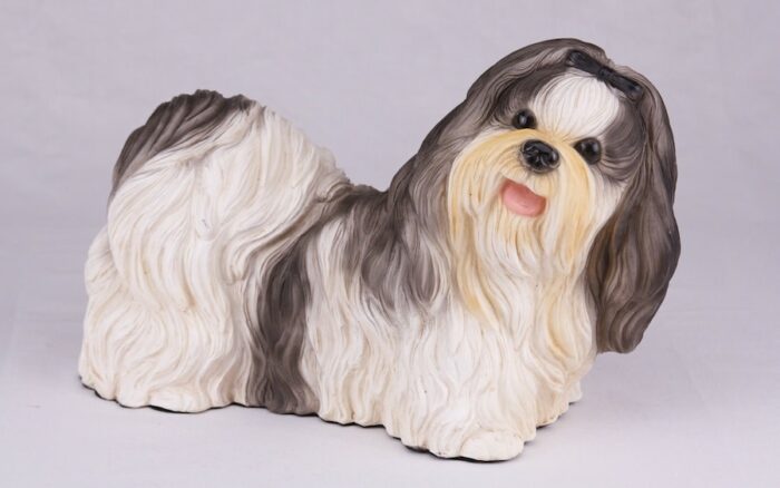 Shih Tzu pet dog cremation urn figurine