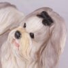 Shih Tzu pet dog cremation urn figurine, face