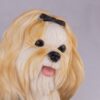 Shih Tzu pet dog cremation urn figurine, face