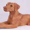 Vizsla pet dog cremation urn figurine