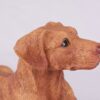 Vizsla pet dog cremation urn figurine, face