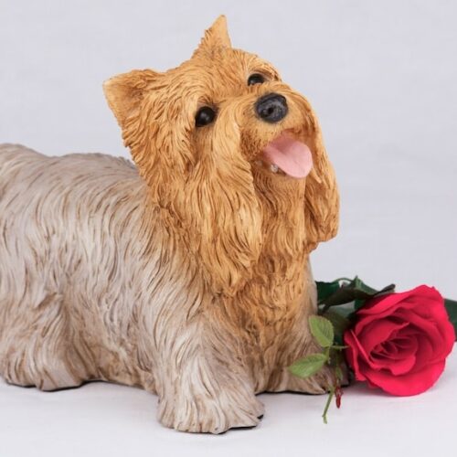 Yorkie Terrier pet dog cremation urn figurine