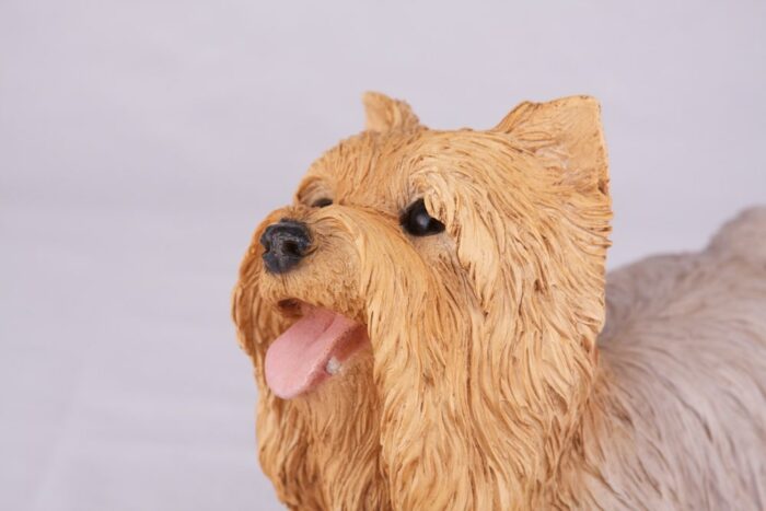 Yorkshire Terrier Yorkie dog cremation urn figurine, face