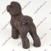 Bronze style dog cremation urn, bichon frise