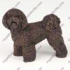 Bronze style dog cremation urn, bichon frise