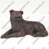 Bronze style dog cremation urn, border collie