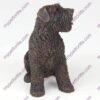 Bronze style dog cremation urn, bouvier