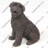 Bronze style dog cremation urn, bouvier