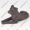 Bronze style dog cremation urn, boxer