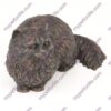 Bronze style cat cremation urn