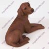 Chocolate Labrador Retriever Dog Figurine