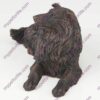 Bronze style dog cremation urn, collie