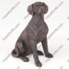 Bronze style dog cremation urn, dalmatian