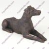 Bronze style dog cremation urn, doberman