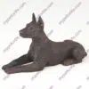 Bronze style dog cremation urn, doberman