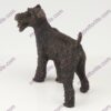 Bronze style dog cremation urn, fox terrier