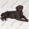 Bronze style dog cremation urn, golden retriever